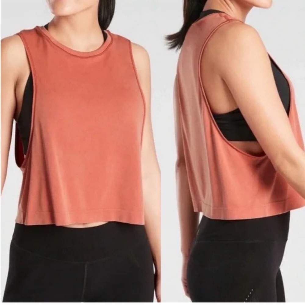 Athleta Mineral Wash Crop Tank